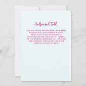 Vetgedrukte penseelstreken floral waterverf bruilo kaart (Achterkant)