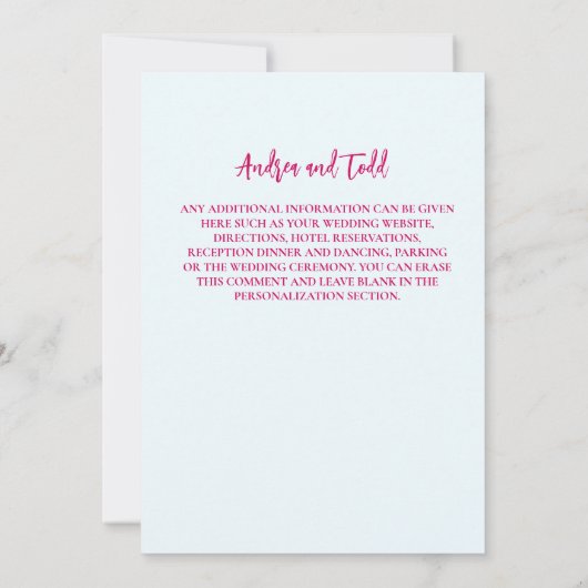 Vetgedrukte penseelstreken floral waterverf bruilo kaart (Achterkant)