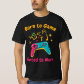 Vetgedrukte Pop Art Gaming Controller T-shirt (Voorkant)