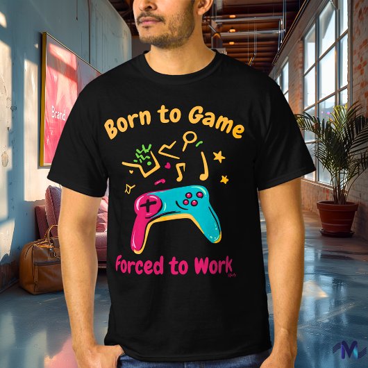 Vetgedrukte Pop Art Gaming Controller T-shirt