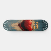 Vetgedrukte Pop Art Heart & Comic Effects, Retro G Persoonlijk Skateboard (Horizontaal)