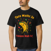 Vetgedrukte Pop Art Taco Graphic T-shirt (Voorkant)