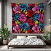Vetgedrukte Punk Bloemen Bloemen Bloemen Fleece De Deken