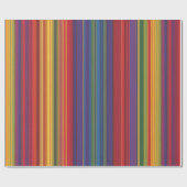 Vetgedrukte Rainbow Stripe Gift Wrap – Levendig Cadeaupapier (Vlak)