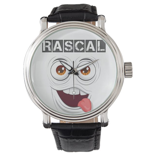 Vetgedrukte Rascal Custom Watch-Fun & Fierce Style Horloge (Voorkant)