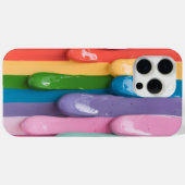 Vetgedrukte regenboogverf druipt Case-Mate iPhone case (Achterkant (horizontaal))