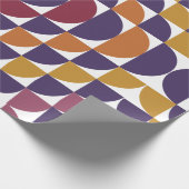 Vetgedrukte retro cirkels inpakpapier (Hoek)