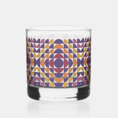 Vetgedrukte retro cirkels rotsen glas | midden van (Links)