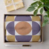 Vetgedrukte retro cirkels weefsel papier (Geschenk)