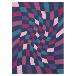 Vetgedrukte retro geruit patroon tafelkleed