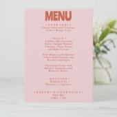 Vetgedrukte retro kleurrijke heldere funky unieke  menu (Staand voorkant)