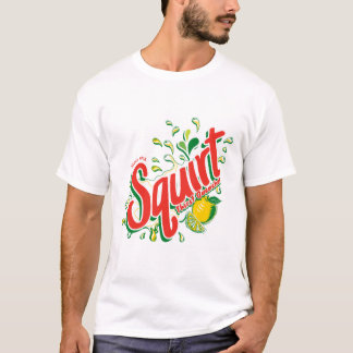 Vetgedrukte retro "Squirt Thirst Quencher" Citrus  T-shirt