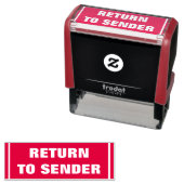 Vetgedrukte "RETURN TO SENDER" Zelfinkt Rubber Sta Zelfinktende Stempel (In situ)