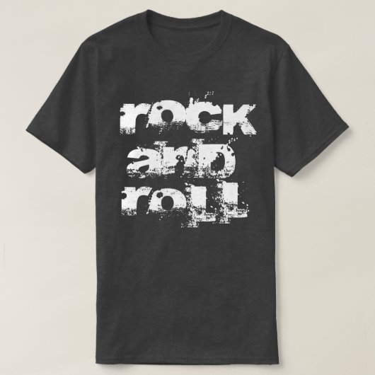 vetgedrukte rock-'n-roll-tekst t-shirt (Design voorkant)