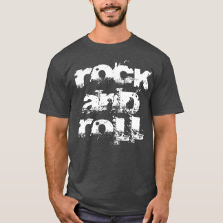 vetgedrukte rock-'n-roll-tekst t-shirt