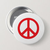 Vetgedrukte rode Buttonnen – opvallend symbool Ronde Button 7,6 Cm (Voorkant /achterkant)