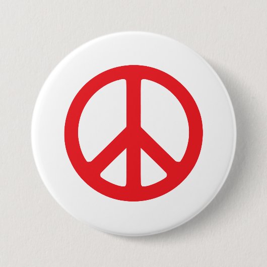 Vetgedrukte rode Buttonnen – opvallend symbool Ronde Button 7,6 Cm (Voorkant)