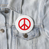 Vetgedrukte rode Buttonnen – opvallend symbool Ronde Button 7,6 Cm (In situ)
