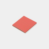 Vetgedrukte rode geruit patroon raster post-it® notes (Schuin)