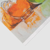 Vetgedrukte rode heks met drankjes Decoupage Tissuepapier (Detail)