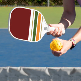 Vetgedrukte Rode Kleur Block Groen Sinaasappel Rac Pickleball Paddle