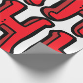 Vetgedrukte rode letter H Fun Alfabet Cadeaupapier