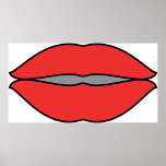 Vetgedrukte rode lippen Pop Art Poster<br><div class="desc">Voeg een gedurfde pop kleur toe aan uw ruimte met dit levendige poster met grote, felrode lippen! Deze opvallende afbeelding maakt een statement met zijn levendige kleur en opvallende ontwerp, perfect voor het toevoegen van een vleugje sass en persoonlijkheid aan elke kamer. Ideaal voor moderne interieurs, slaapkamers of creatieve ruimtes,...</div>