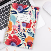 Vetgedrukte rode Sinaasappels bloemmotief geperson Planner