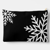 Vetgedrukte sneeuwvlok zwart-wit promotionele belo etui (Achterkant)