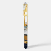 Vetgedrukte splash van goud en blauw Case-Mate iPhone case (Achterkant / Links)