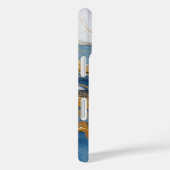 Vetgedrukte splash van goud en blauw Case-Mate iPhone case (Achterkant / Rechts)
