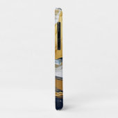 Vetgedrukte splash van goud en blauw Case-Mate iPhone case (Achterkant/links)