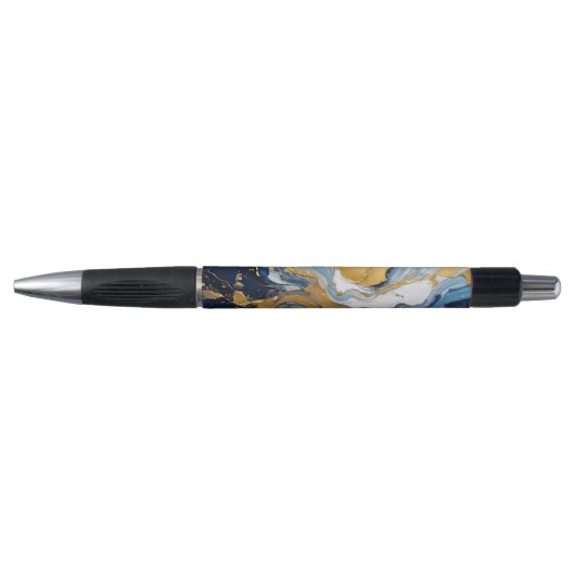 Vetgedrukte splash van goud en blauw pen (Voorkant)