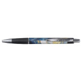 Vetgedrukte splash van goud en blauw pen (Achterkant)