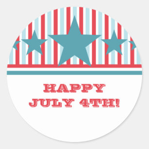 Vetgedrukte Stickers van de maand juli en Stripes