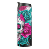 vetgedrukte suikerschedel thermosbeker (Geroteerd rechts)