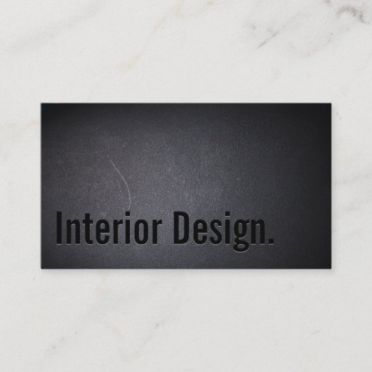 Vetgedrukte tekst binnen design elegant donkermini visitekaartje (Voorkant)