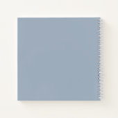 Vetgedrukte tekst | Jouw naam van Dusty Blue Notitieboek (Achterkant)