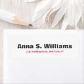 Vetgedrukte tekst Leesbaar Klassiek Elegant Grijs Etiket (Insitu)