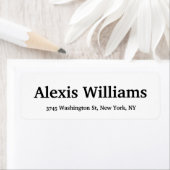 Vetgedrukte tekst Leesbaar Klassiek Elegant Zwart Etiket (Insitu)