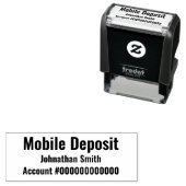 Vetgedrukte tekst Mobiele aanbetaling Naam Bankrek Zelfinktende Stempel (In situ)