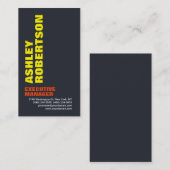 Vetgedrukte tekst Modern Professional Minimalist Visitekaartje (Voorkant / Achterkant)