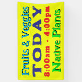 Vetgedrukte tekst Vandaag Fabric Groot bord Spandoek (Verticaal)