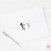 Vetgedrukte Terrier Mix Full-Body Profile Sticker (Envelop)