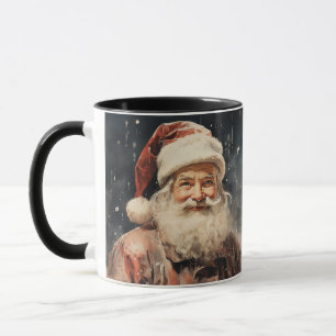 Vetgedrukte texturen, retro Xmas Mok