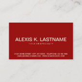 vetgedrukte THAI (aanpasbare kleur) Visitekaartje (Achterkant)