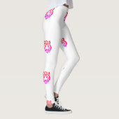 Vetgedrukte Tiger Soft Cool Stretchy Outfit Casual Leggings (Rechts)