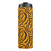 Vetgedrukte Tiger Stripes Patroon in Sinaasappel e Thermosbeker (Voorkant)