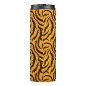 Vetgedrukte Tiger Stripes Patroon in Sinaasappel e Thermosbeker (Achterkant)
