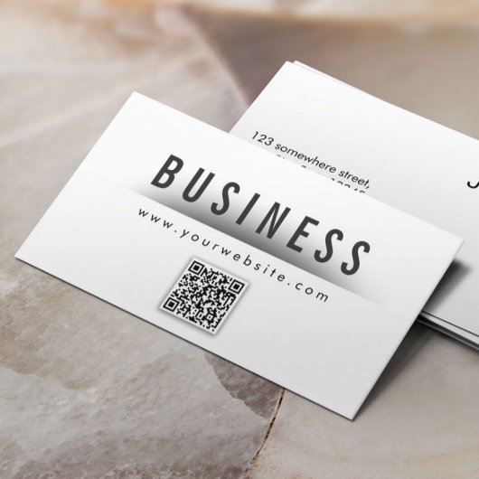 Vetgedrukte titel QR Code Nail Art Visitekaartje